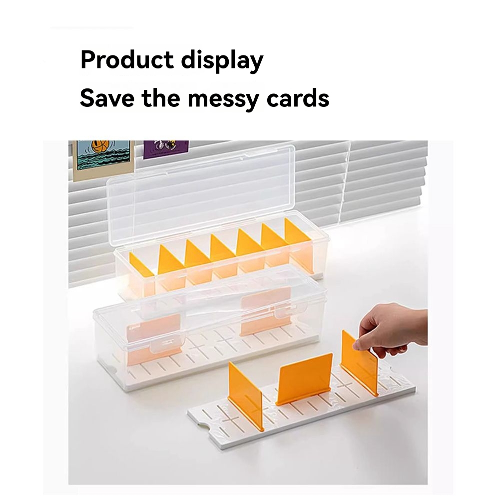 Game Storage Box - ABST Clear Plastic Compartmentalized Organizer Box