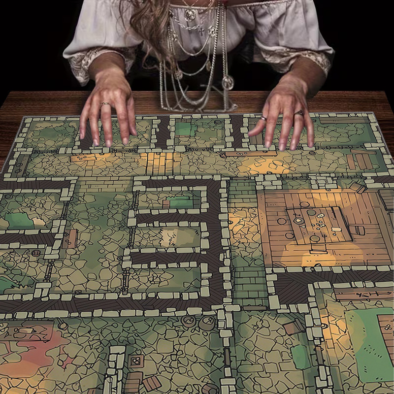 Board Game Maker - 1pc Dungeon Maze Game Tablecloth –