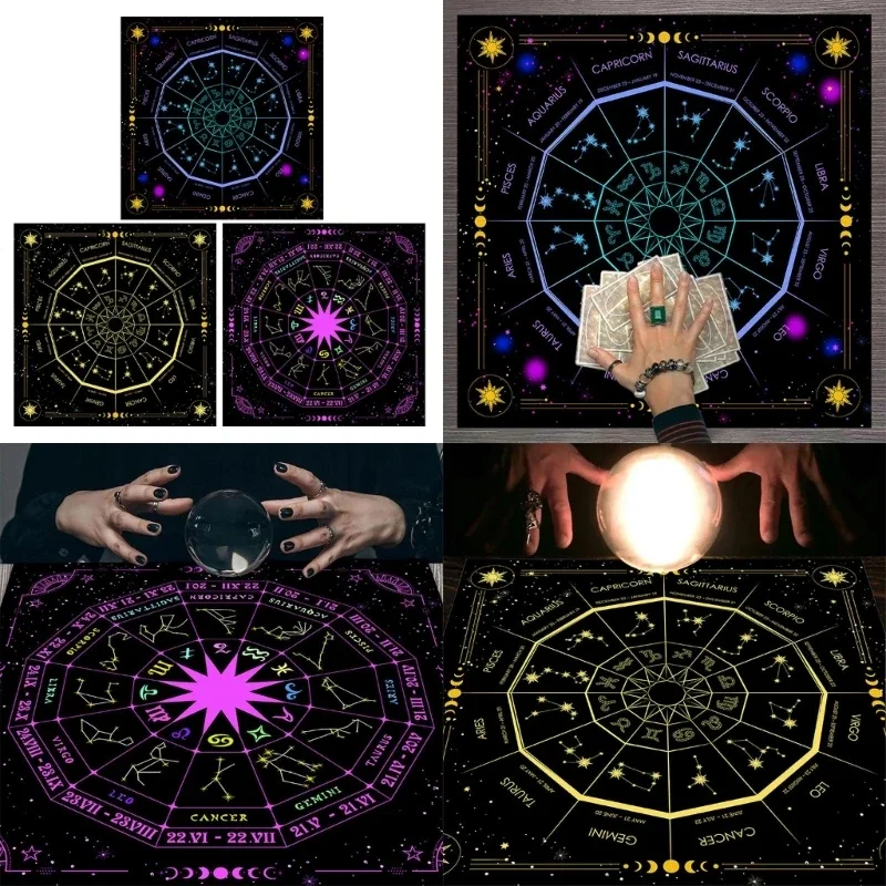 Board Game Maker - 50/60/75cm Square Flannel Tarot Altar Cloth