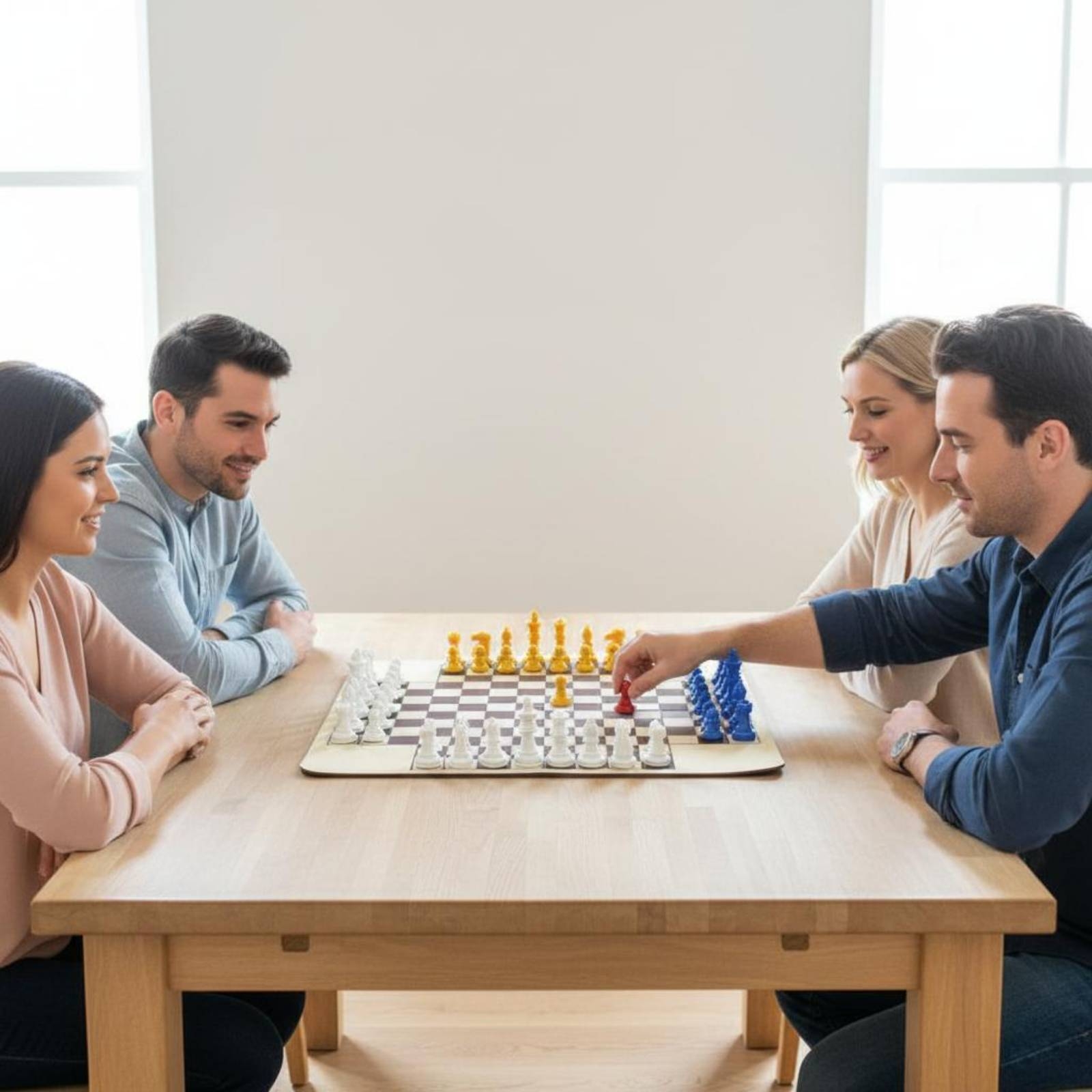 Multicolor Four-Player Chess S - огляд і ціна Board Game For 3 Players
