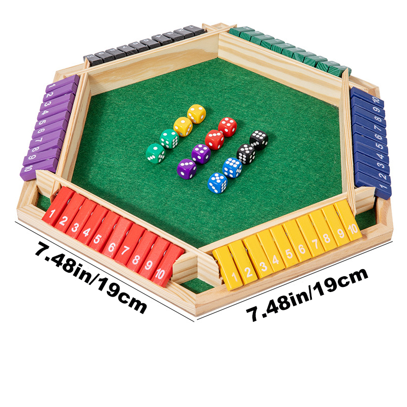 Shut The Box Dice Board Game W - огляд і ціна Board Game For 3 Players