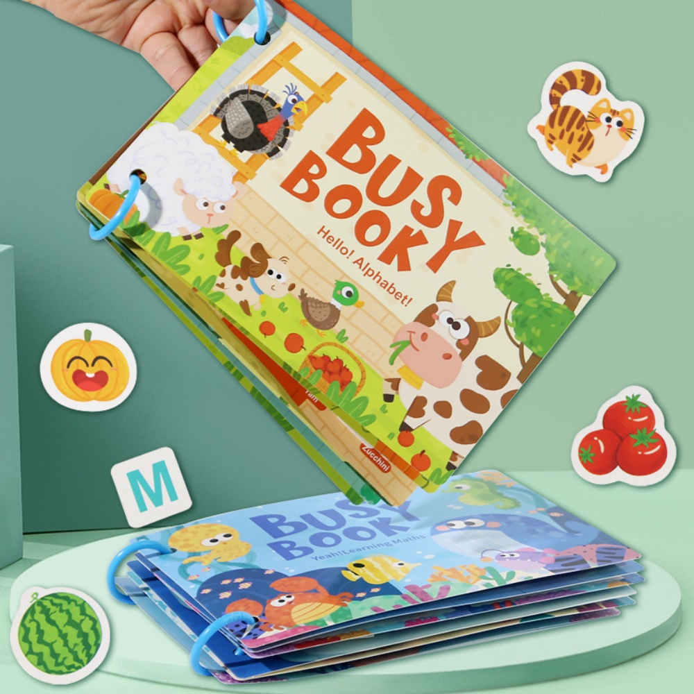 Busy Book Sticker Quiet Book f - огляд і ціна Board Game English For Kids
