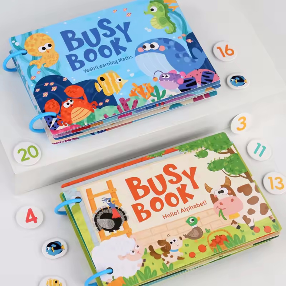 Busy Book Sticker Quiet Book f - огляд і ціна Board Game English For Kids