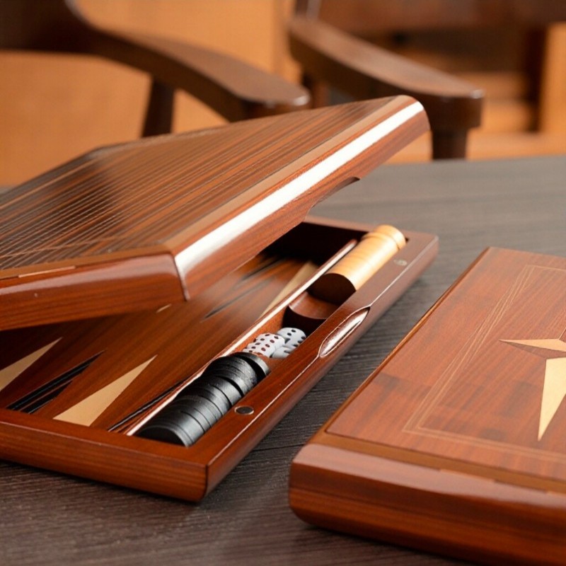 Solid Wood Backgammon 11-19 In - огляд і ціна Board Game Yearbook