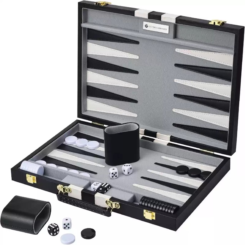 11 Inch PU Leather Chess Set B - огляд і ціна Game Storage Box