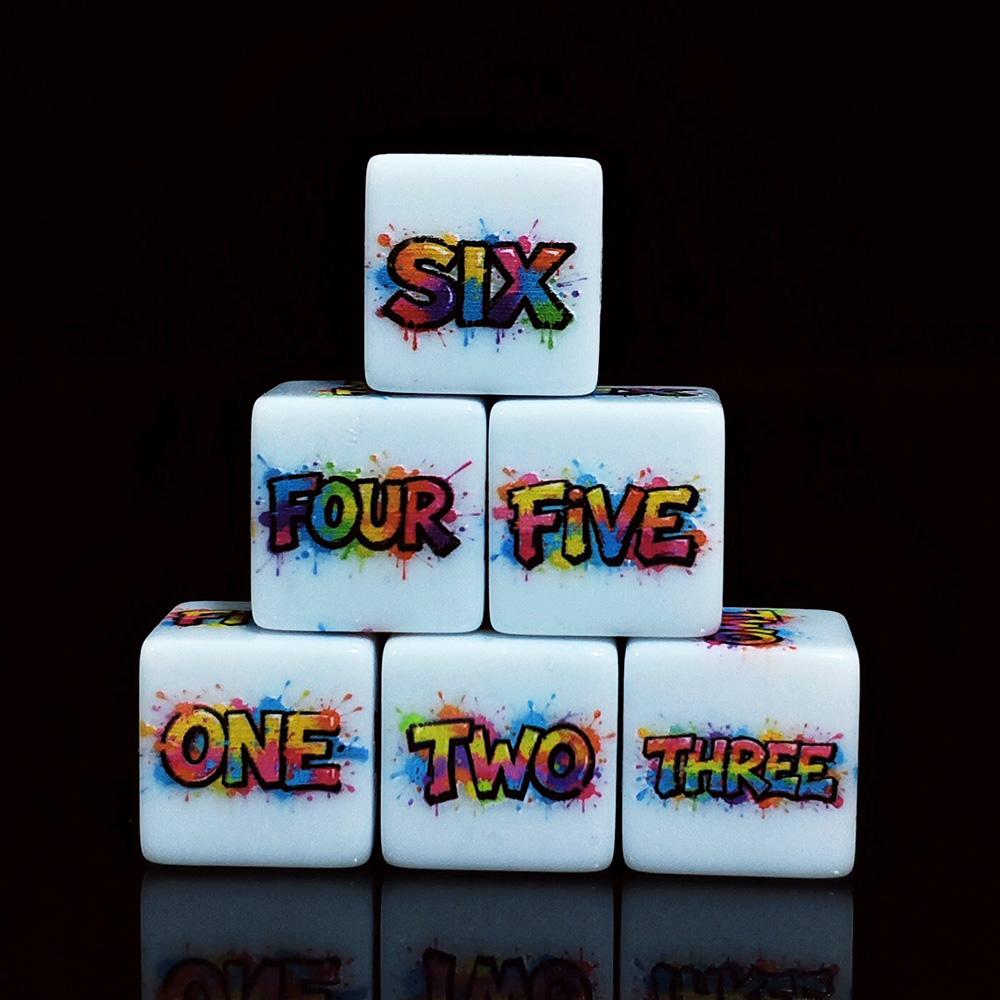 12Pcs 16MM Color Splash Englis - огляд і ціна Board Game English For Kids