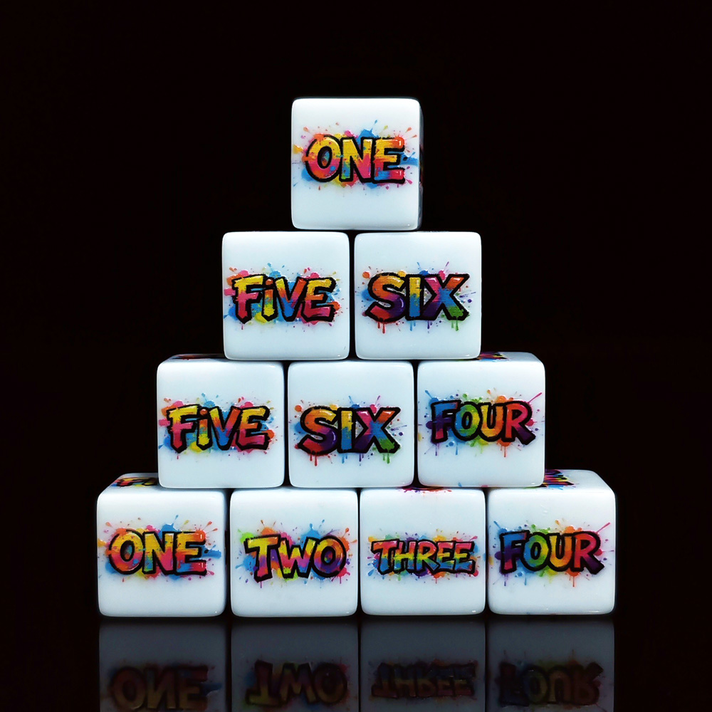 12Pcs 16MM Color Splash Englis - огляд і ціна Board Game English For Kids