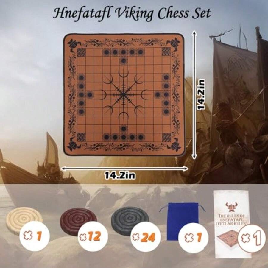 HNEFATAFL: Viking Chess Board  - огляд і ціна Board Game Vikings